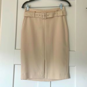 Ann Taylor cream pencil skirt